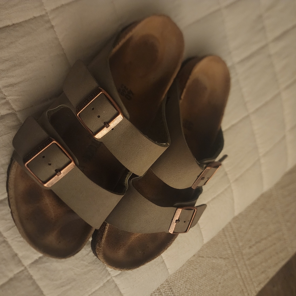 Birkenstock sandal stone nubuck